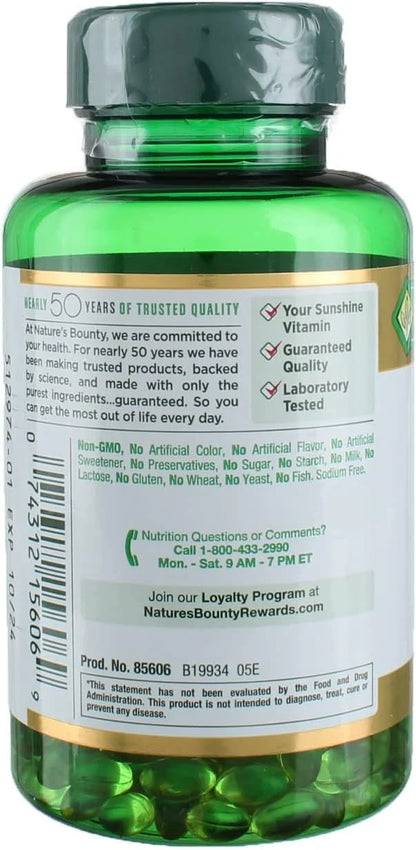 Nature's Bounty Vitamin D3-1000 IU, Rapid 250 ea 2)