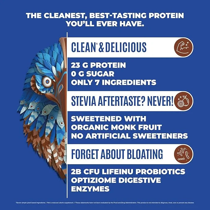 BIRDMAN Falcon Vegan Protein Powder Organic, Stevia & Sugar Free, Plant Based Protein, Low Carb, Dairy Free, Keto, Non Whe...