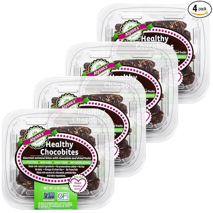 Alyssa’s Chocobites ⎸ Gluten Free Cookies, Healthy Snacks from the Bakery ⎸ Sugar Free Soft Cookies, Low Carb, Keto Protei...