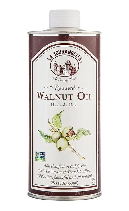 La Tourangelle, Roasted Walnut Oil, Plant-Based Source of Omega-3 Fatty Acid, Cooking, Baking, & Beauty, 25.4 Fl Oz - Prod...