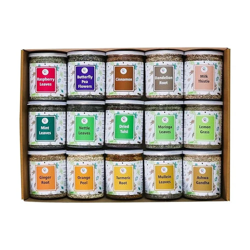 Assorted Loose Leaf Tea 15 Delightful 900 Servings 100% Raw