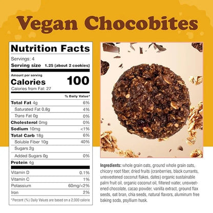 Alyssa’s Vegan Chocobites ⎸ Gluten Free Cookies, Healthy Snacks from the Bakery ⎸ Dairy Free, Sugar Free, Low Carb, Keto P...