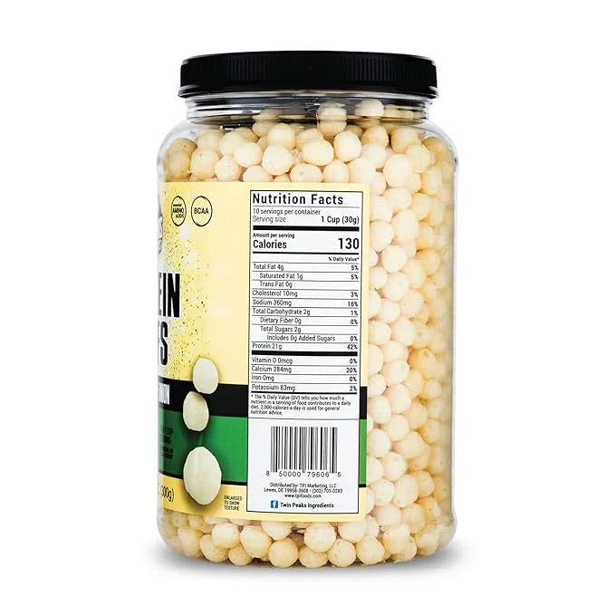Twin Peaks Low Carb, Keto Friendly Protein Puffs, Sour Cream & Onion (300g, 21g Protein, 2g Carbs) - Product Image