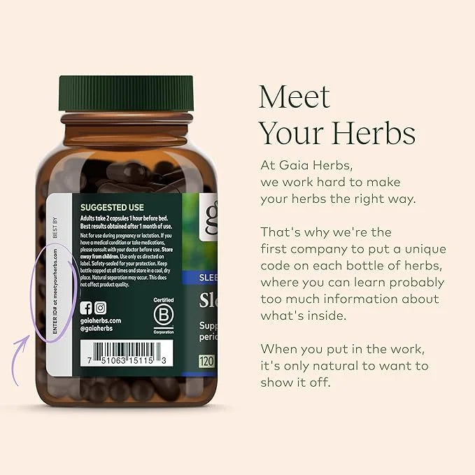 Gaia Herbs SleepThru 60 Vegan (30-Day Supply)