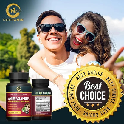 Organic India Ashwagandha Capsules 5700mg 60 Vegan 2 Months