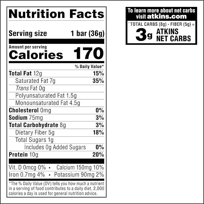 Atkins Chocolate Crème Protein Wafer Crisps, Protein Dessert, 4g Net Carb, 1g Sugar, High in Fiber, Keto Friendly, 5 Count...
