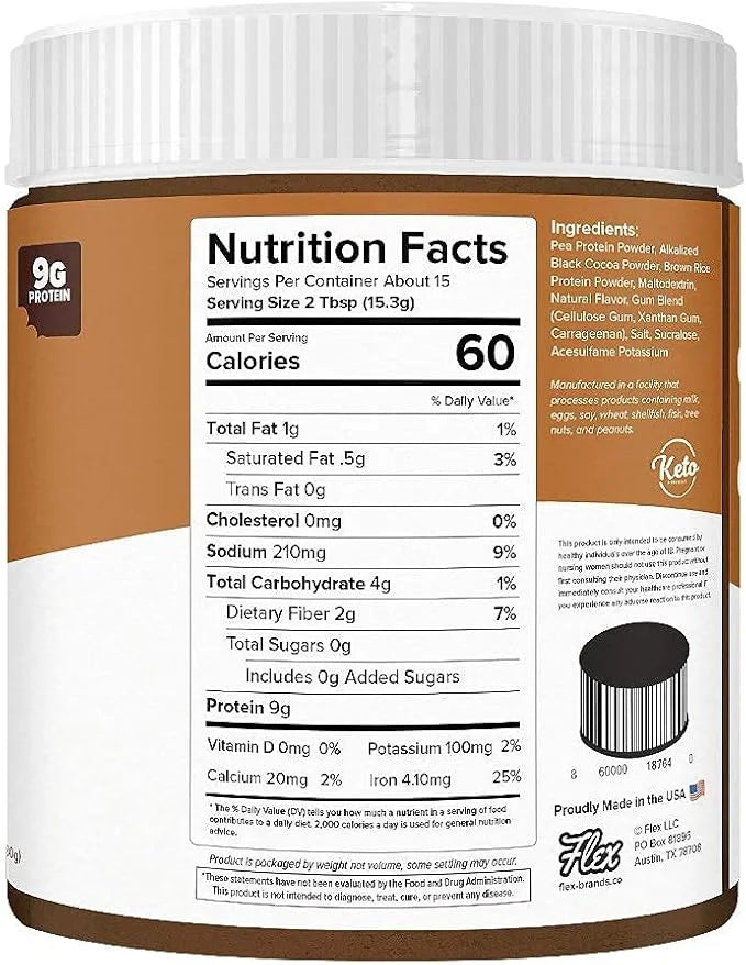 Flexible Dieting Lifestyle Vegan Protein Cookie Butter Powder - Brownie Batter | Dairy-Free, Keto-Friendly, Low Carb, Suga...