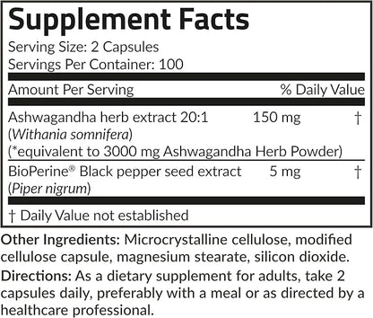 Futurebiotics Ashwagandha Extra Strength Stress & 200 Vegetarian