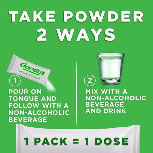 Goody's Hangover Powders, Fast Pain Relief & Boost Of Alertness, Berry Citrus Flavor Dissolve Packs, 16 Individual Packets...
