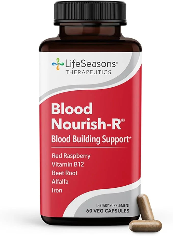 LifeSeasons Blood Nourish-R - Iron Deficiency Supplement - Non Constipating - Supports Anemia, Fatigue, Paleness & Dizzine...