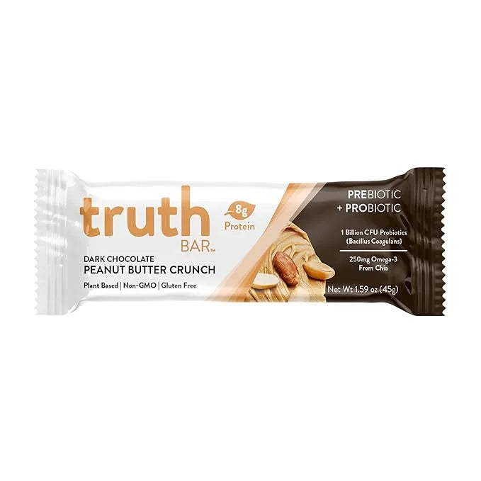 Truth Bar Prebiotic & Probiotic Keto Snack Vegan Bars with Omega-3's - Synbiotic High Fiber Snacks - Low Sugar, Kosher, Gl...