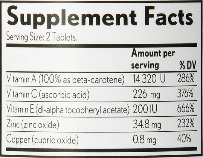 PreserVision AREDS Eye Vitamin & Mineral 240 Count 1) ,