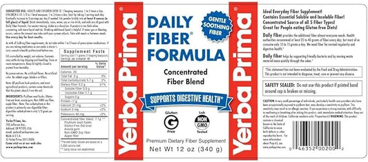 Yerba Prima Daily Fiber Formula 12 (3 Pack)