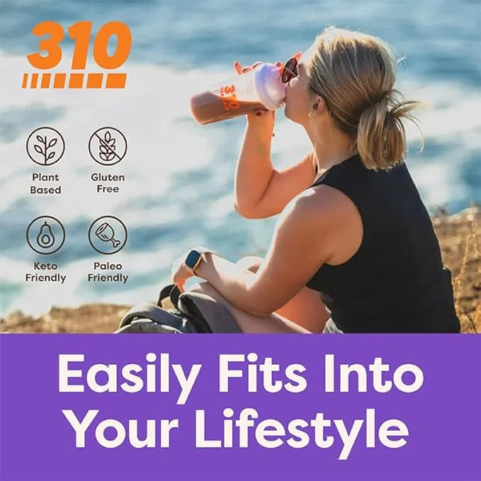 310 Nutrition All-In-One Meal Replacement Shake - Fiber-Rich Superfood Blend with Natural Sweeteners - Low Carb, Keto & Pa...