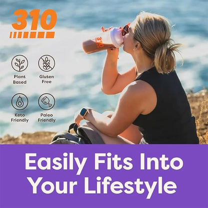 310 Nutrition All-In-One Meal Replacement Shake - Fiber-Rich Superfood Blend with Natural Sweeteners - Low Carb, Keto & Pa...