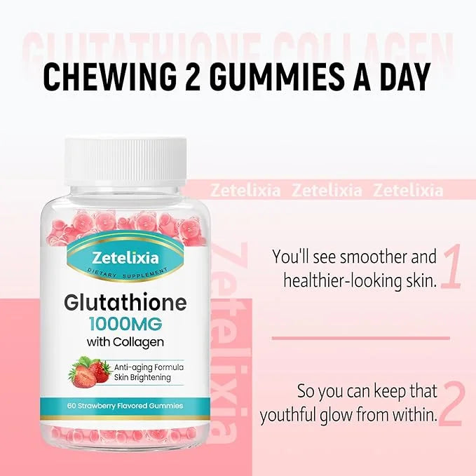 Glutathione Collagen Gummies, Collagen Gummies 60 Count