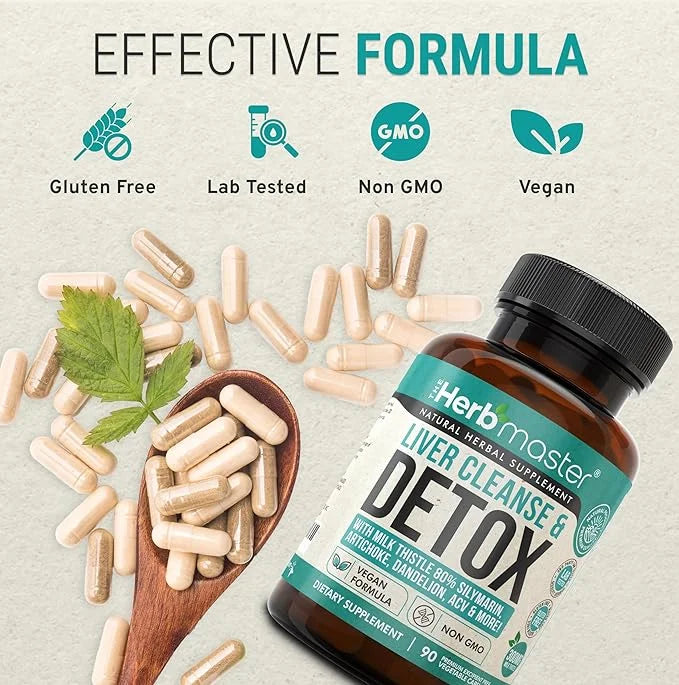 Nora Ross Herbmaster Liver Detox & Cleanse 90 Count
