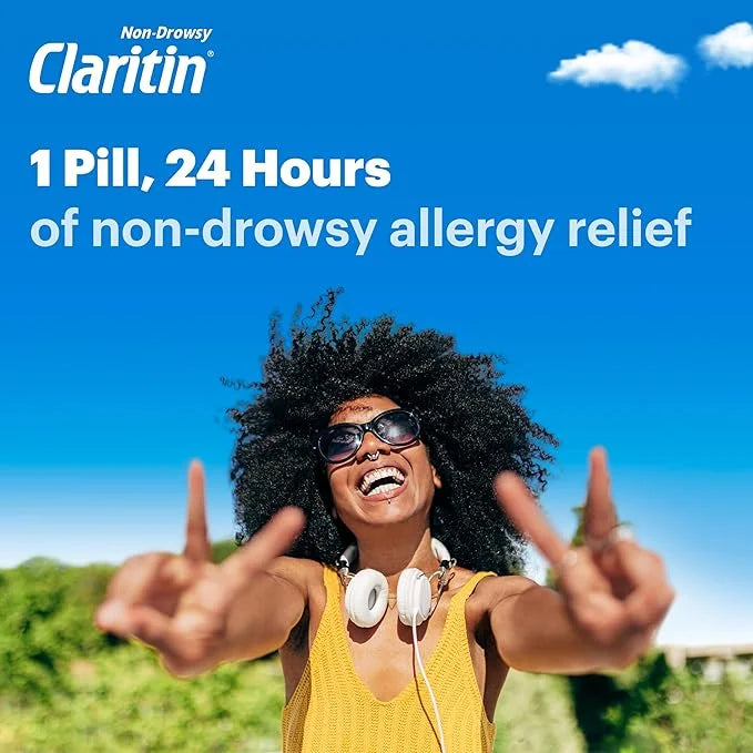 Claritin 24hr Non-Drowsy Allergy Relief, Loratadine Tablets 100ct
