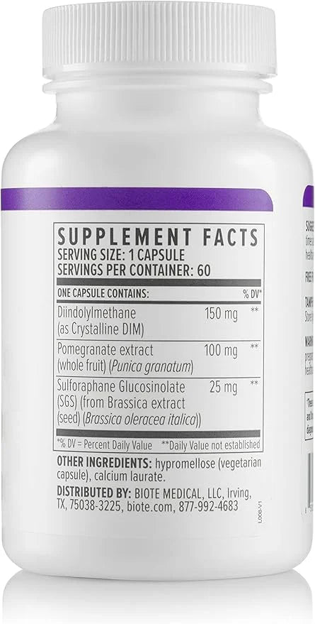 bioTE Nutraceuticals - DIM SGS + - Hormone + Detox (60 Capsules) - Product Image