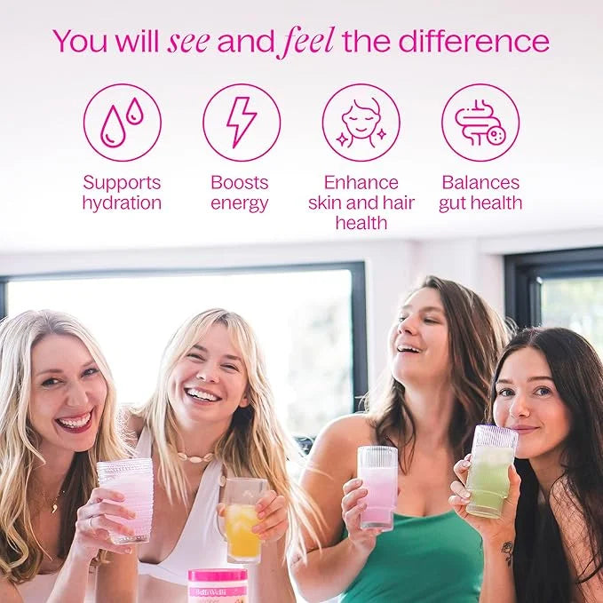 Daily Fiber Supplement Powder with Collagen, Probiotics & Electrolytes | Supports Digestive Health, Gut Balance & Debloati...