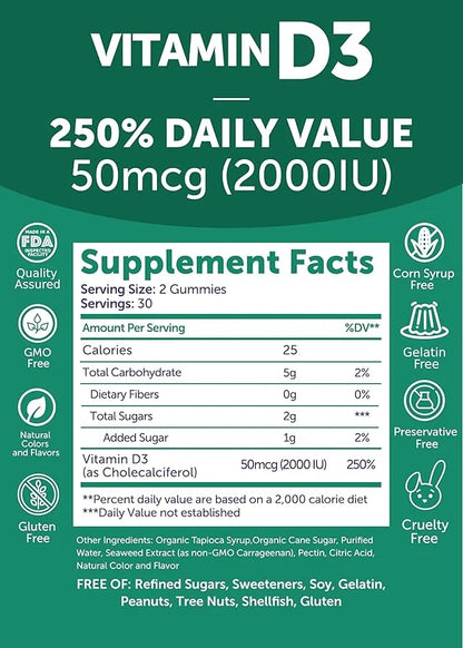 Lunakai Vitamin B12 and Vitamin D3 3000 mcg B12 and 25 mcg 1000 UI D3 -
