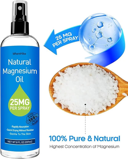 Pure Magnesium Oil Spray for Feet,Ideal Gift for Sleep & Muscle Relaxation,Better Sleep,Rapid Absorption,Quick Drying With...