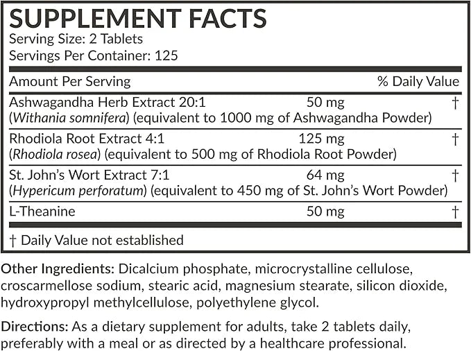 Futurebiotics Chill Pill + Ashwagandha, Rhodiola, 2000 MG 250 Vegetarian
