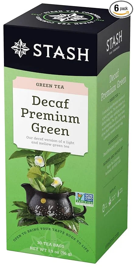 Stash Tea Decaf Premium Green Tea - Decaf, Non-GMO Project Verified Premium Tea with No Artificial Ingredients, 30 Count (...