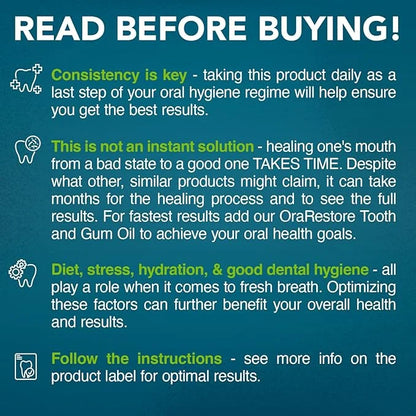 Advanced Oral Probiotics for Mouth Bad Breath Treatment for Adults, Dentist Formulated BLIS K12 M18 Oral Health Probiotics...