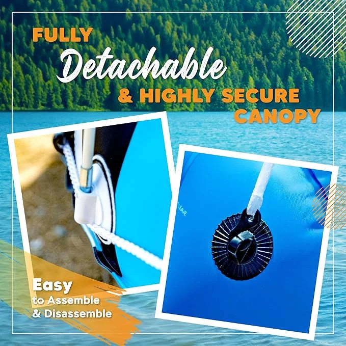 2025 New & Upgraded Sunlite Sports Heavy Duty River Tube Inflatable, Premium Water Float to Lounge Above Lake and River, O...