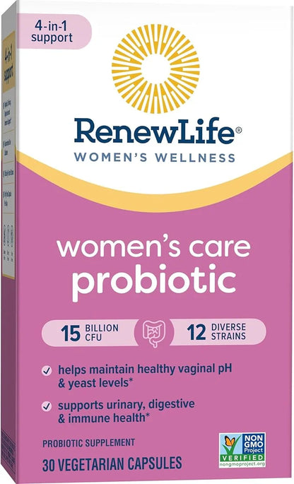 Renew Life Women's Probiotic Capsules, Supports 15 Billion 30 Ct