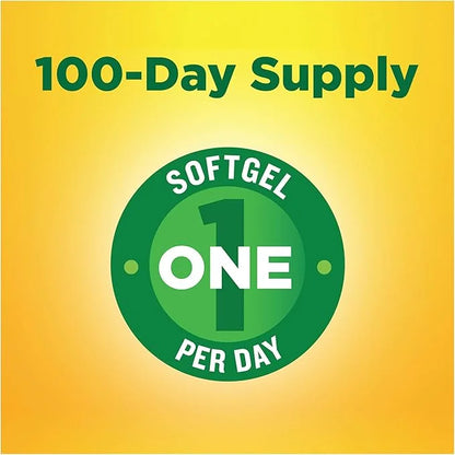 Nature Made CoQ10 200 mg, Dietary 100 Softgels, 100 Day
