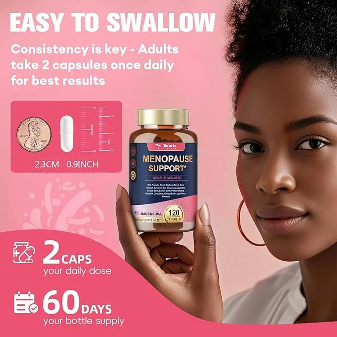 40-in-1 Menopause Supplements for Women, Multibenefit & Complete Black Cohosh for Hot Flashes, Night Sweats & Hormone Bala...