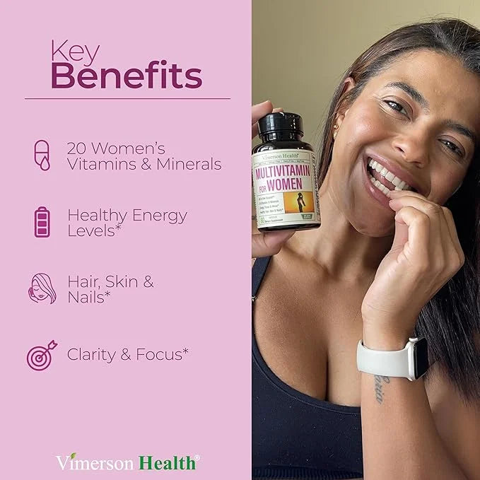 Multivitamin for Women - Daily Womens Multivitamin & Multimineral with Vitamin A, C, D, E, B12, Zinc and More Vitamins for...