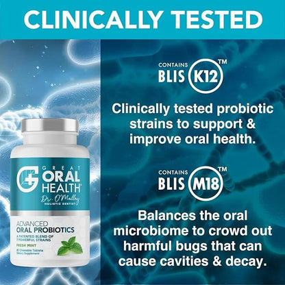 Oral Probiotics for Mouth Bad Breath Treatment for Adults: Dentist Formulated Advanced Oral Probiotics for Teeth and Gums ...