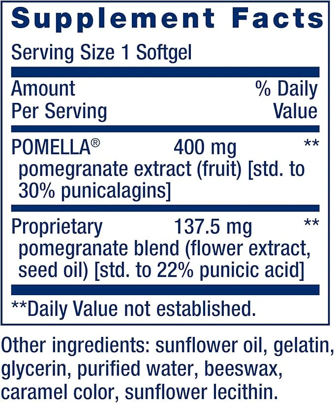 Life Extension Pomegranate Complete, Fruit Extract, Flower, Seed Oil Extract, Cardiovascular Health, antioxidant Support, ...