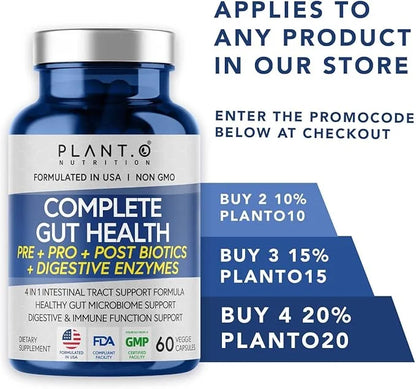 4-in-1 Prebiotic Probiotic & Postbiotic 60 Capsules