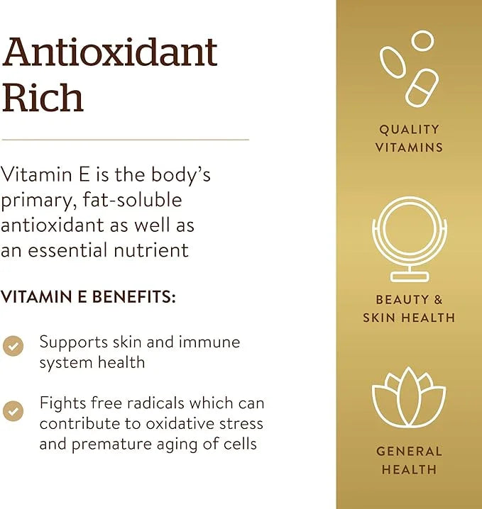 Solgar Vitamin E 268 mg (400 360 Alpha 360 Servings