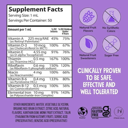 NovaFerrum Yum | Multivitamin with Iron 4 & 50 Servings