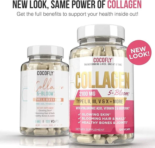 Premium Collagen Pills for Women 120 Capsules, 2100 mg