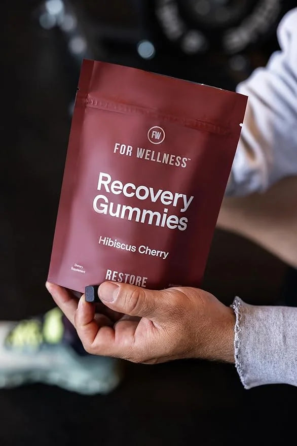Recovery Gummies - Tart Cherry Gummies for Muscle Recovery - Hibiscus Cherry Flavor with Antioxidants & Electrolytes Comba...