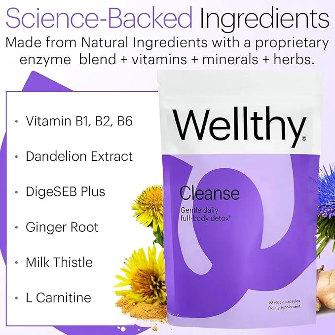 Wellthy Full Body Detox and Immune Support 30-Day Supply