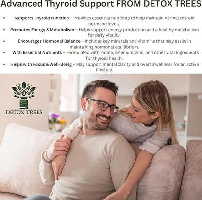 Advanced Thyroid Support – 60 Vegetable Capsules – Supports Healthy Thyroid Function, Energy, and Metabolism - Product Image