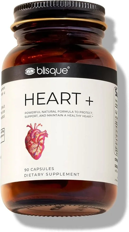 Blisque – Natural Blood Pressure Support Supplement for Heart Health and Circulation | Doctor-Approved | with 200 mg CoQ10...