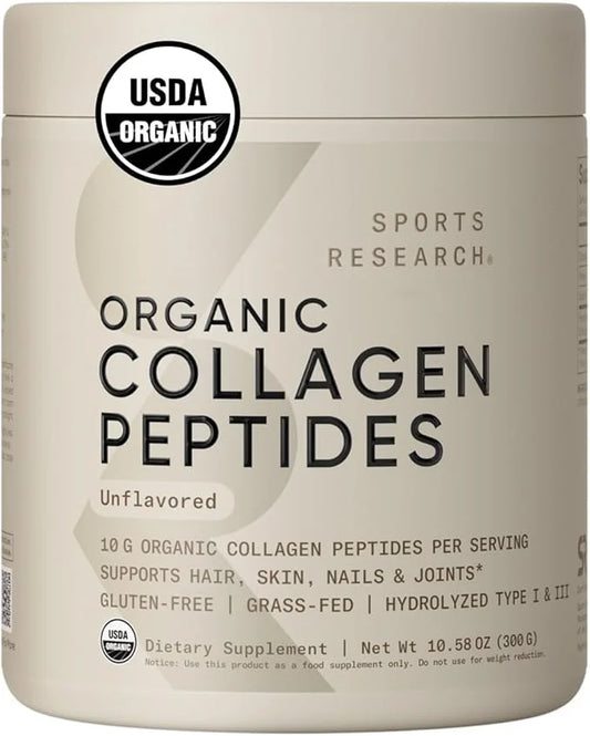 Sports Research­® Organic Collagen Peptides 30 Servings