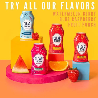 Clear Theory Water Flavoring Drops, Electrolytes Drink Mix, Water Enhancer Liquid, Flavored Hydration for Kids, Vegan, Glu...