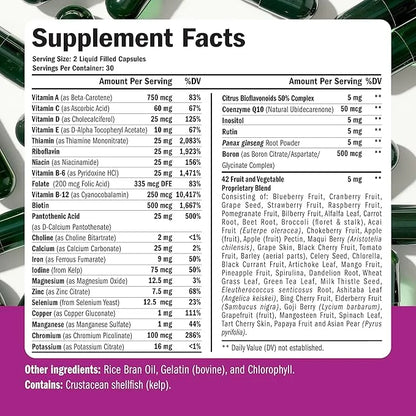 Multivitamin for Women - Daily Womens Multivitamin & Multimineral with Vitamin A, C, D, E, B12, Zinc, Iron. Vitamins for W...