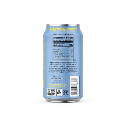 Culture Pop Soda, Ginger Lemon & Turmeric, Probiotic Low Sugar Soda, Sparkling Juice Alternative, Non-GMO, Kosher, Gluten-...