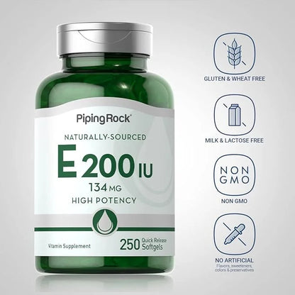 Piping Rock Vitamin E 200 IU 250 Softgel