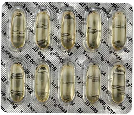 50 Evion 600mg Capsules Vitamin E 400mg,Control Hair